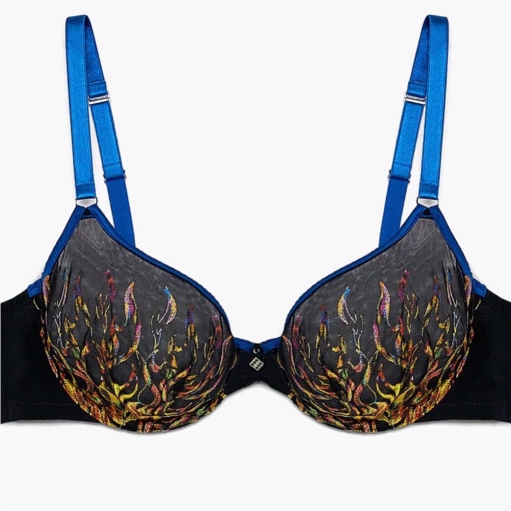 NWOT- Savage x Fenty ‘License To Thrill’ Mesh Unlined Demi Bra